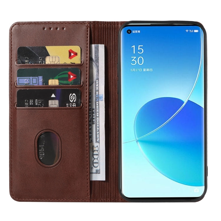 For OPPO Reno6 Pro 5G Magnetic Closure Leather Phone Case