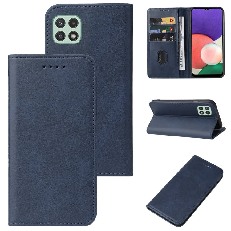 For Samsung Galaxy A22e Magnetic Closure Leather Phone Case