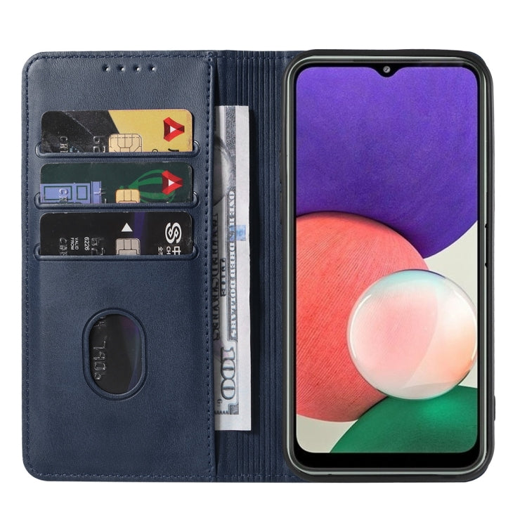 For Samsung Galaxy A22e Magnetic Closure Leather Phone Case