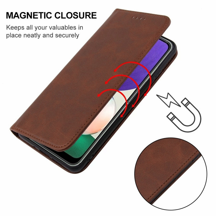 For Samsung Galaxy A22e Magnetic Closure Leather Phone Case