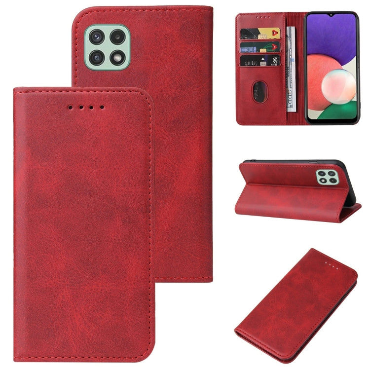 For Samsung Galaxy A22e Magnetic Closure Leather Phone Case