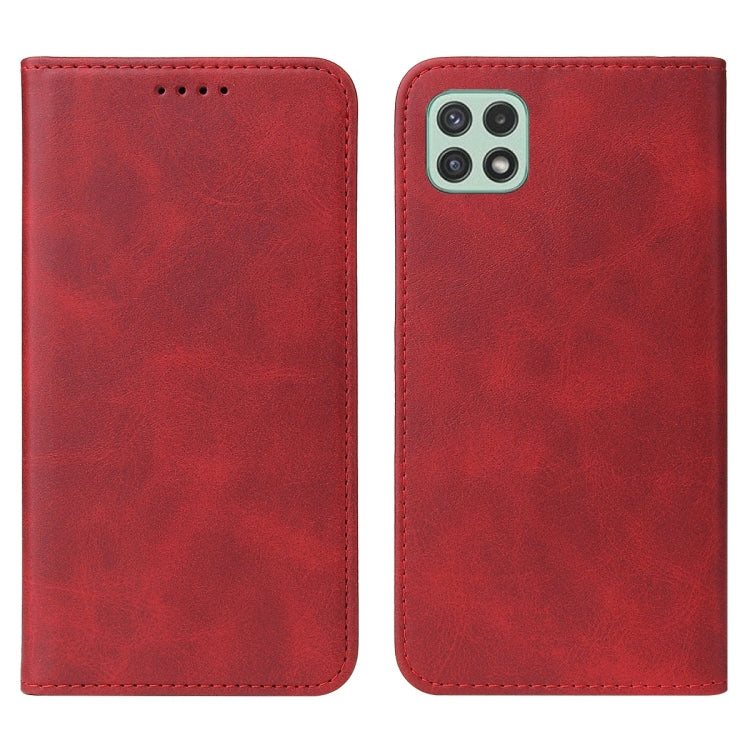 For Samsung Galaxy A22e Magnetic Closure Leather Phone Case