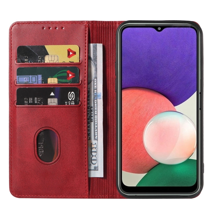For Samsung Galaxy A22e Magnetic Closure Leather Phone Case