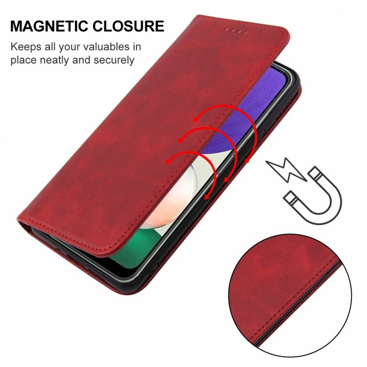 For Samsung Galaxy A22e Magnetic Closure Leather Phone Case