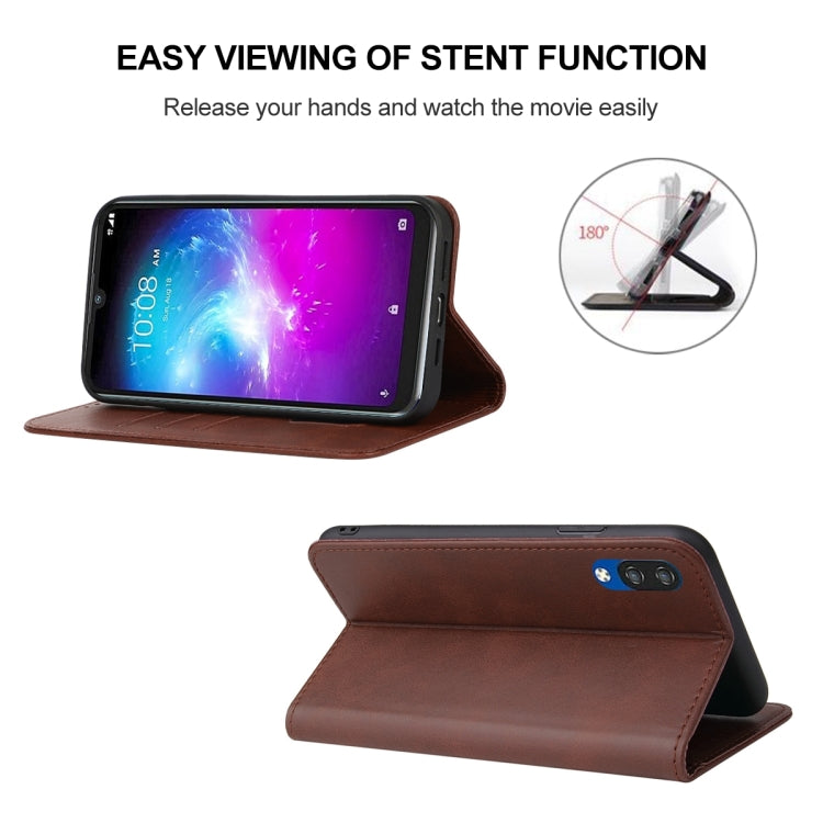 For ZTE Blade A51 Lite/A5 2020 Magnetic Closure Leather Phone Case