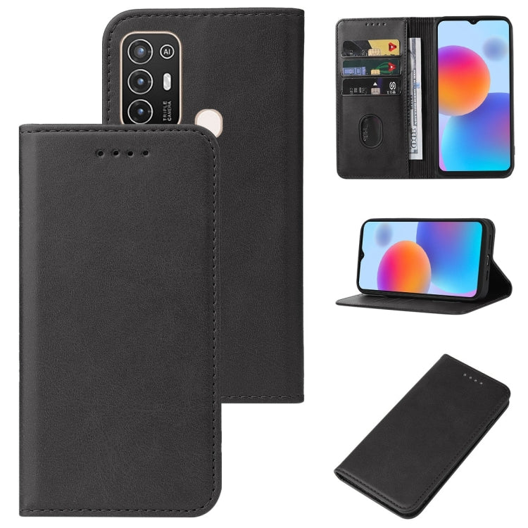 For ZTE Blade A52 2022 Magnetic Closure Leather Phone Case