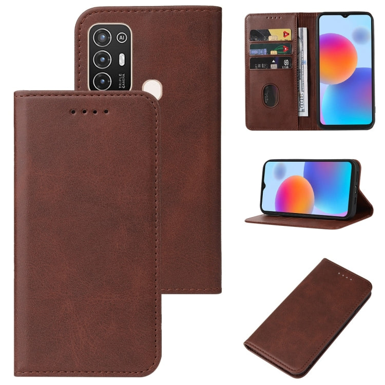 For ZTE Blade A52 2022 Magnetic Closure Leather Phone Case