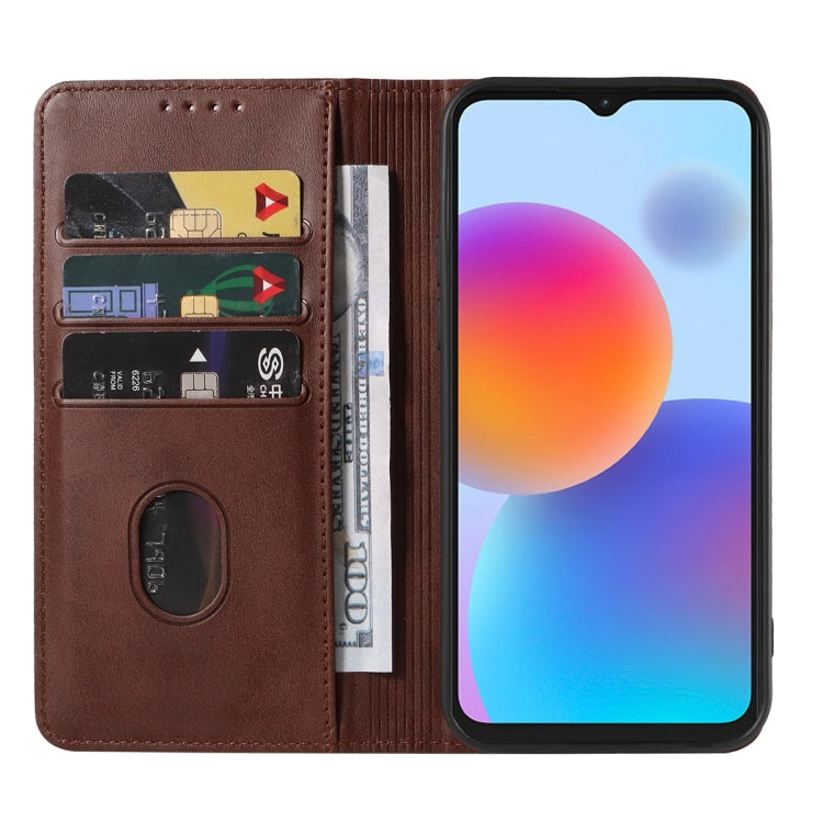 For ZTE Blade A52 2022 Magnetic Closure Leather Phone Case