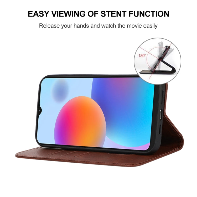 For ZTE Blade A52 2022 Magnetic Closure Leather Phone Case