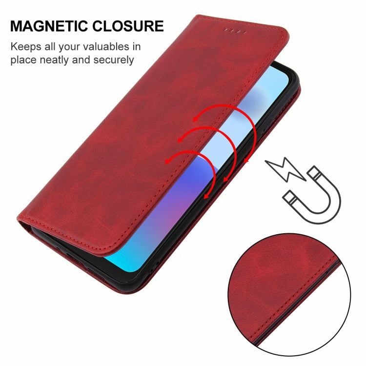 For ZTE Blade A52 2022 Magnetic Closure Leather Phone Case