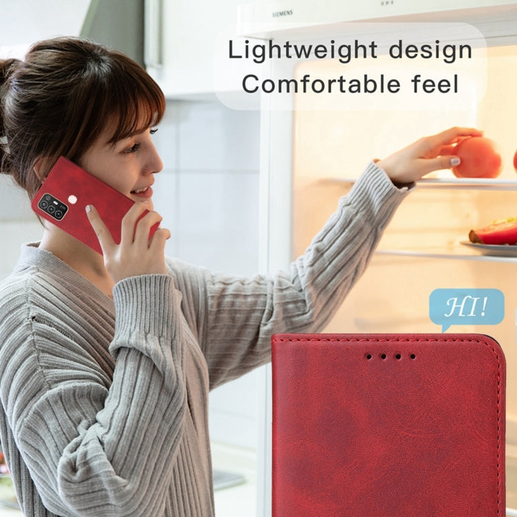 For ZTE Blade A52 2022 Magnetic Closure Leather Phone Case