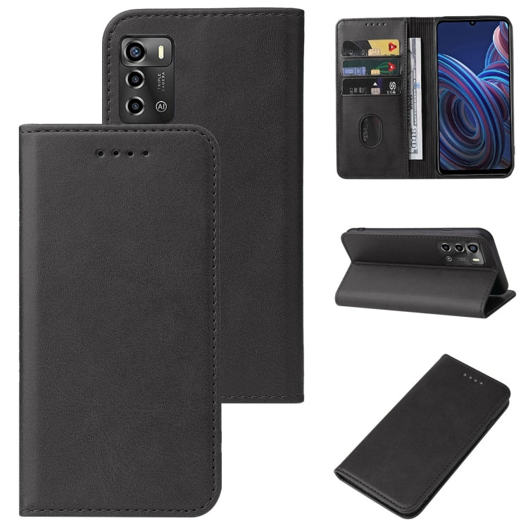 For ZTE Blade A72 2022 Magnetic Closure Leather Phone Case