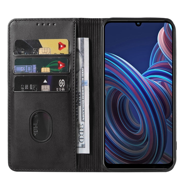 For ZTE Blade A72 2022 Magnetic Closure Leather Phone Case