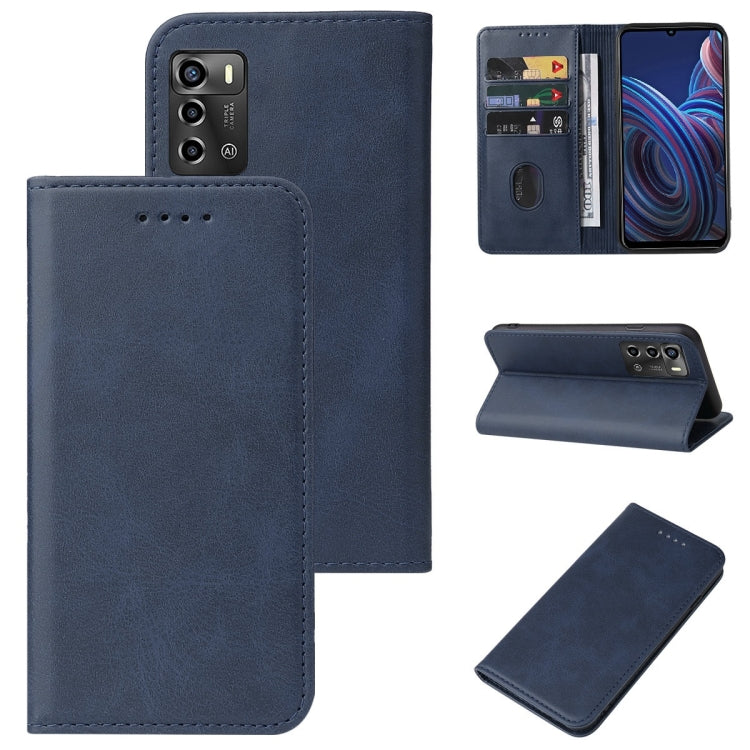 For ZTE Blade A72 2022 Magnetic Closure Leather Phone Case