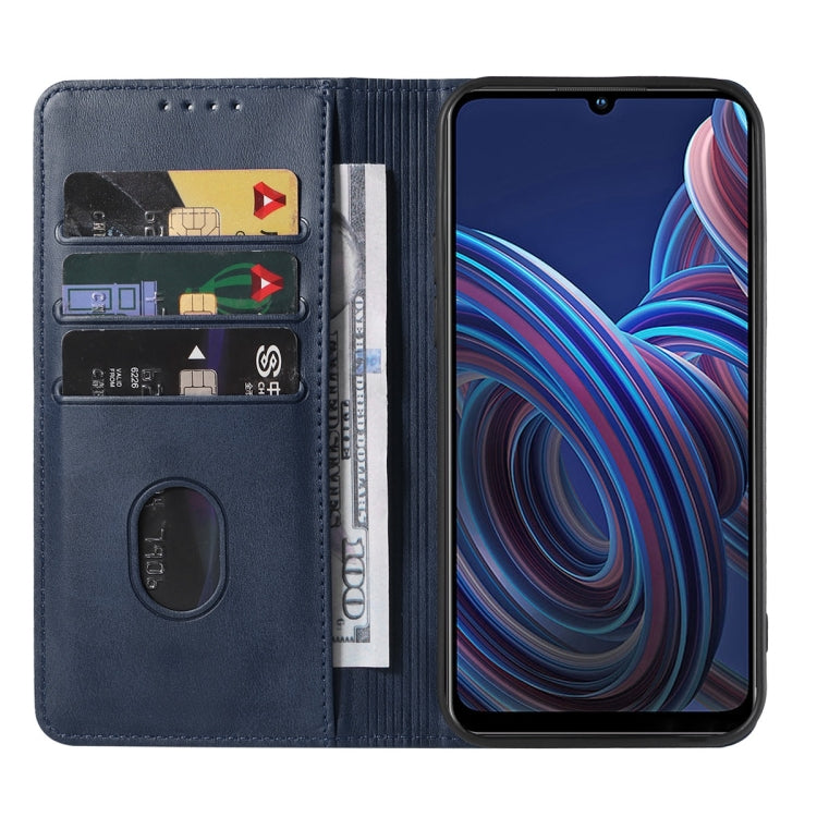 For ZTE Blade A72 2022 Magnetic Closure Leather Phone Case