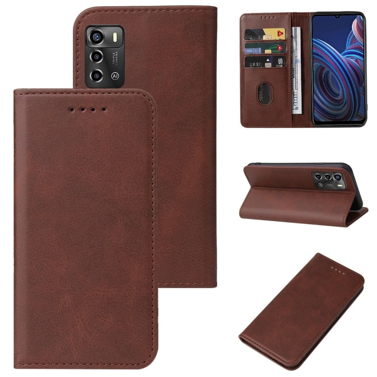 For ZTE Blade A72 2022 Magnetic Closure Leather Phone Case