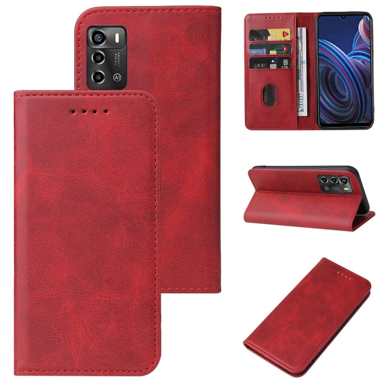 For ZTE Blade A72 2022 Magnetic Closure Leather Phone Case