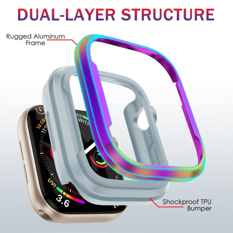 For Apple Watch  Series 8 / 7 45mm Aluminum Alloy + TPU 2 in 1 Protective Case