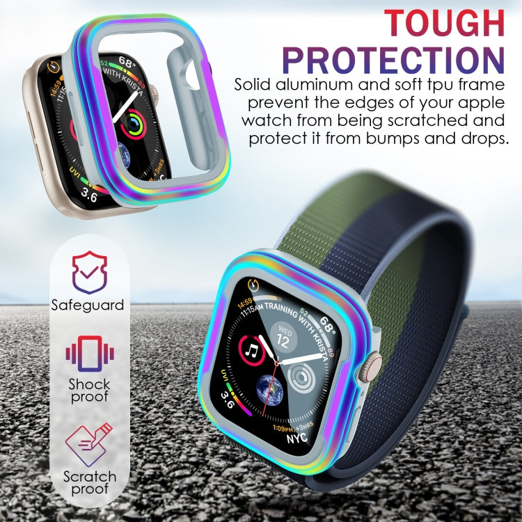 For Apple Watch  Series 8 / 7 45mm Aluminum Alloy + TPU 2 in 1 Protective Case