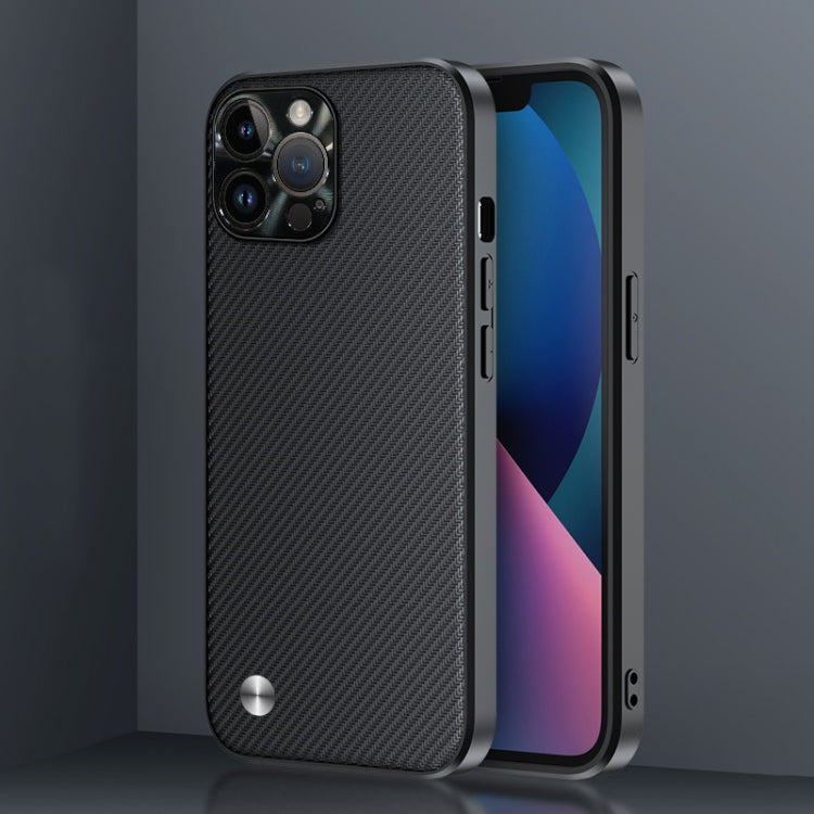 For iPhone 14 Pro Carbon Fiber Kevlar Phone Case