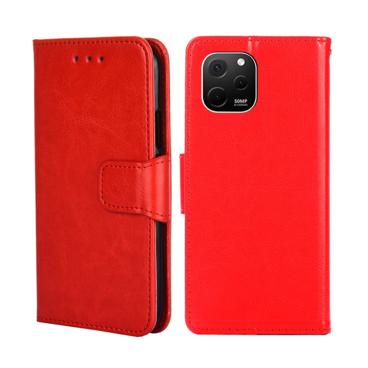 For Huawei nova Y61 Crystal Texture Horizontal Flip Leather Phone Case