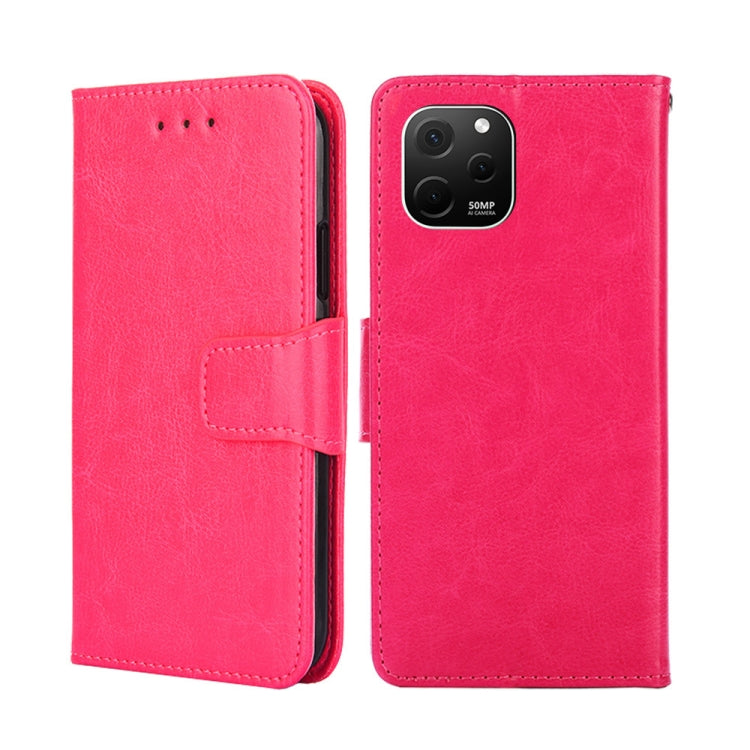For Huawei nova Y61 Crystal Texture Horizontal Flip Leather Phone Case