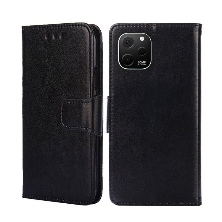For Huawei nova Y61 Crystal Texture Horizontal Flip Leather Phone Case