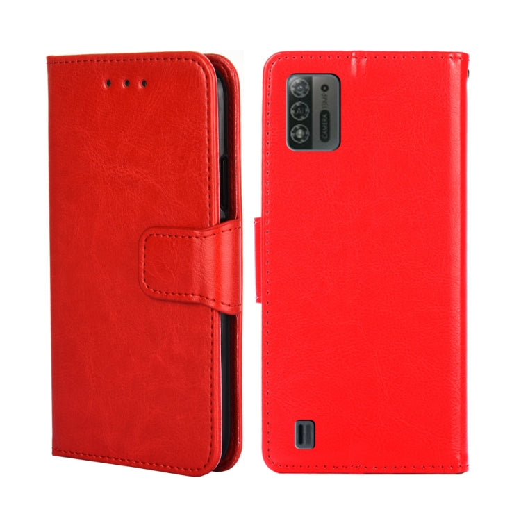 For ZTE Blade A52 Lite Crystal Texture Horizontal Flip Leather Phone Case