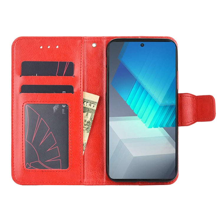 For ZTE Blade A52 Lite Crystal Texture Horizontal Flip Leather Phone Case