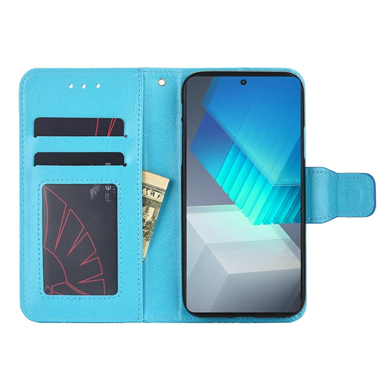 For ZTE Blade A52 Lite Crystal Texture Horizontal Flip Leather Phone Case