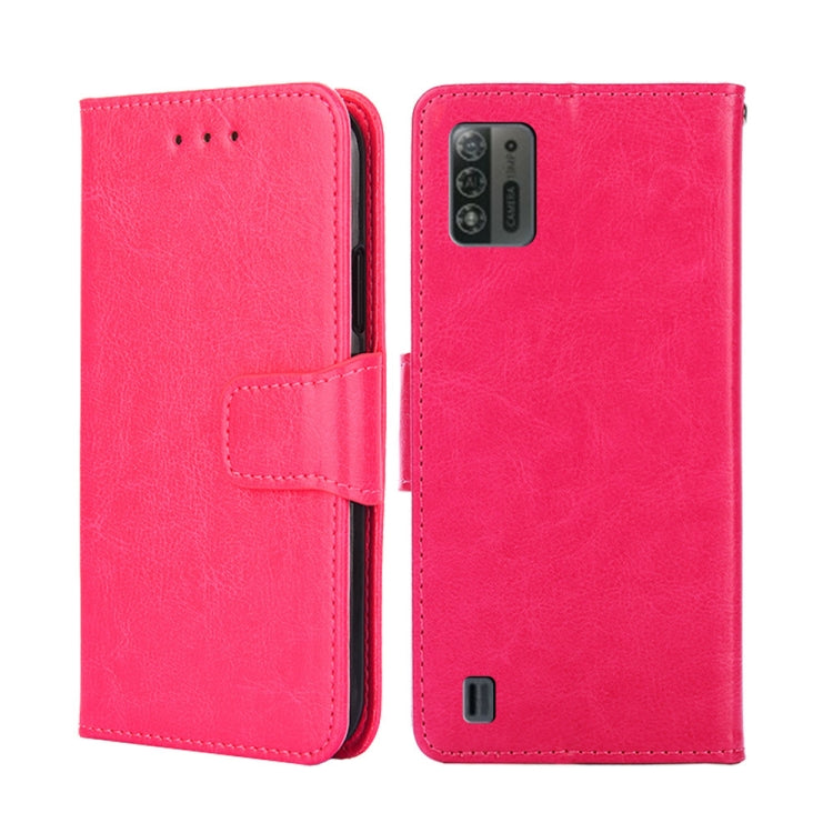 For ZTE Blade A52 Lite Crystal Texture Horizontal Flip Leather Phone Case