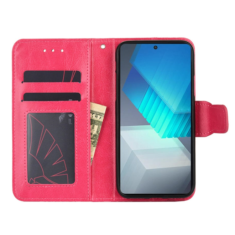 For ZTE Blade A52 Lite Crystal Texture Horizontal Flip Leather Phone Case