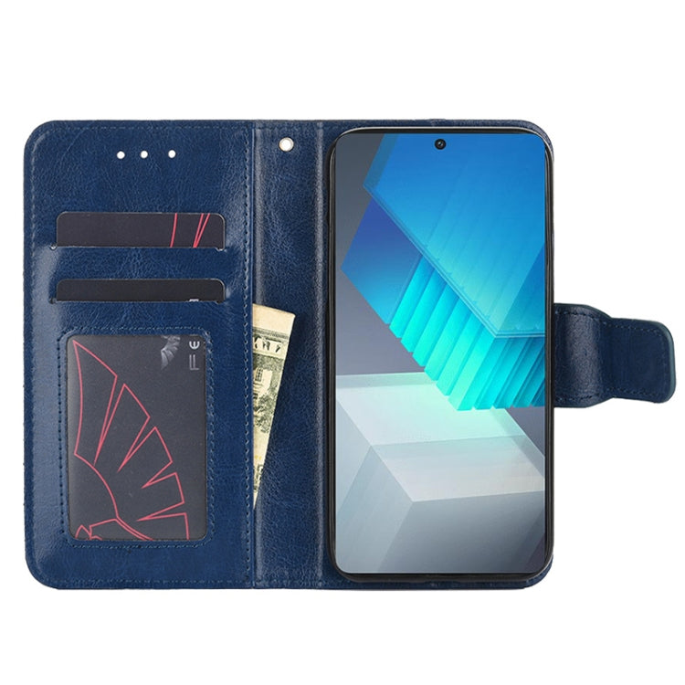 For ZTE Blade A52 Lite Crystal Texture Horizontal Flip Leather Phone Case