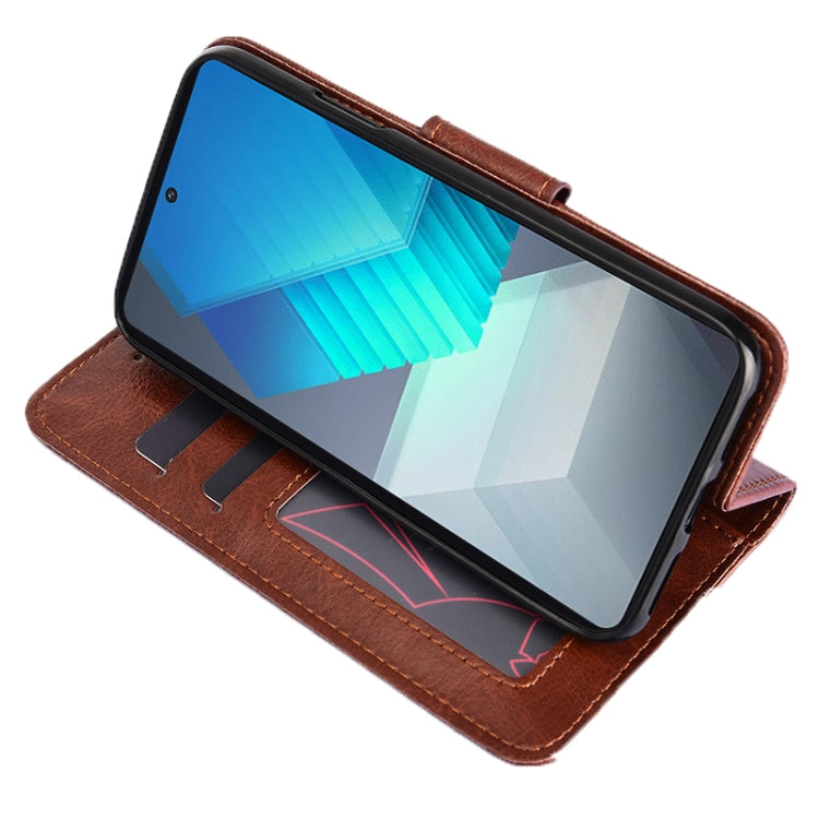 For ZTE Blade A52 Lite Crystal Texture Horizontal Flip Leather Phone Case