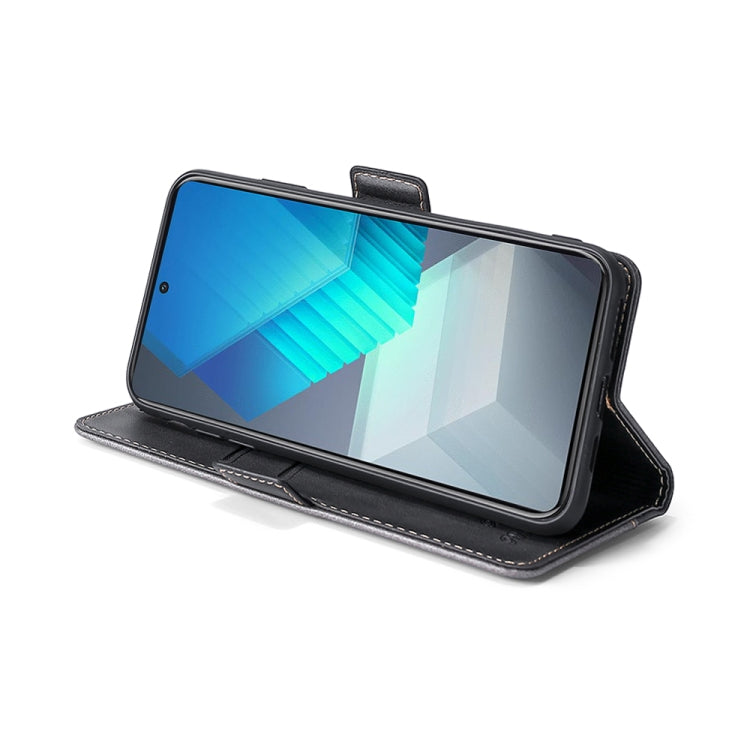 For vivo iQOO Neo7 Contrast Color Side Buckle Leather Phone Case