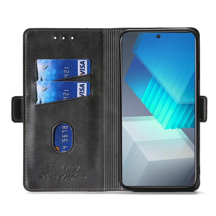 For ZTE Blade A52 Lite Contrast Color Side Buckle Leather Phone Case