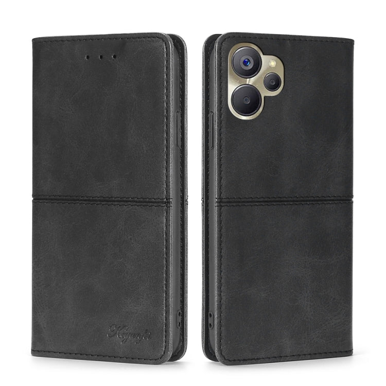 For Realme 9i 5G Global/10 5G Cow Texture Magnetic Leather Phone Case