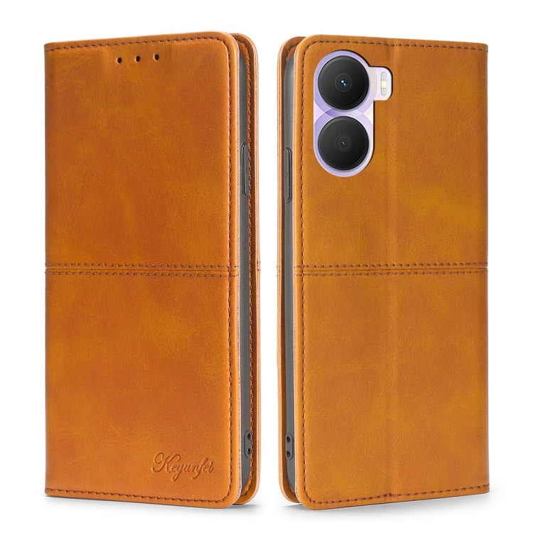 For Honor Play 40 Plus Cow Texture Magnetic Leather Phone Case