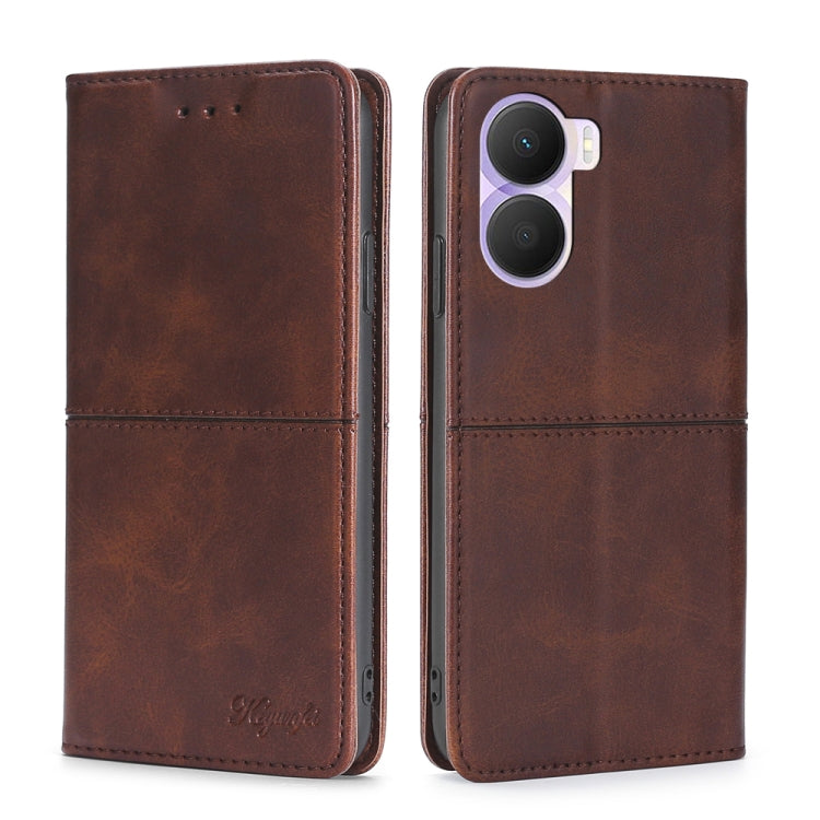 For Honor Play 40 Plus Cow Texture Magnetic Leather Phone Case