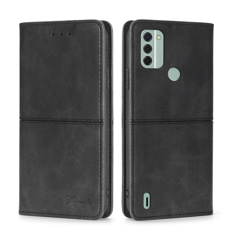 For Nokia C31 Cow Texture Magnetic Leather Phone Case
