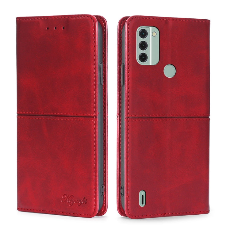 For Nokia C31 Cow Texture Magnetic Leather Phone Case