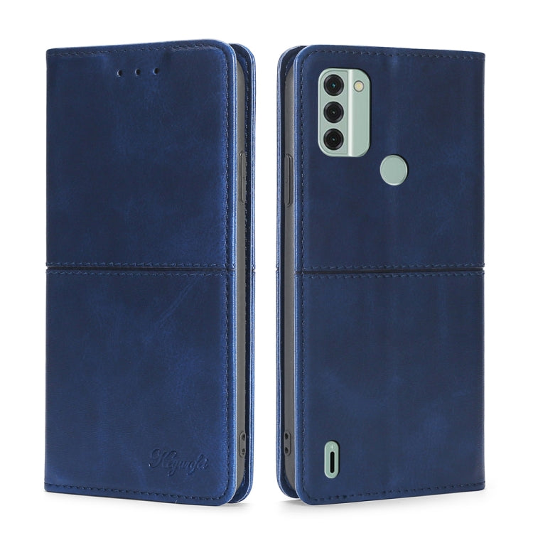 For Nokia C31 Cow Texture Magnetic Leather Phone Case