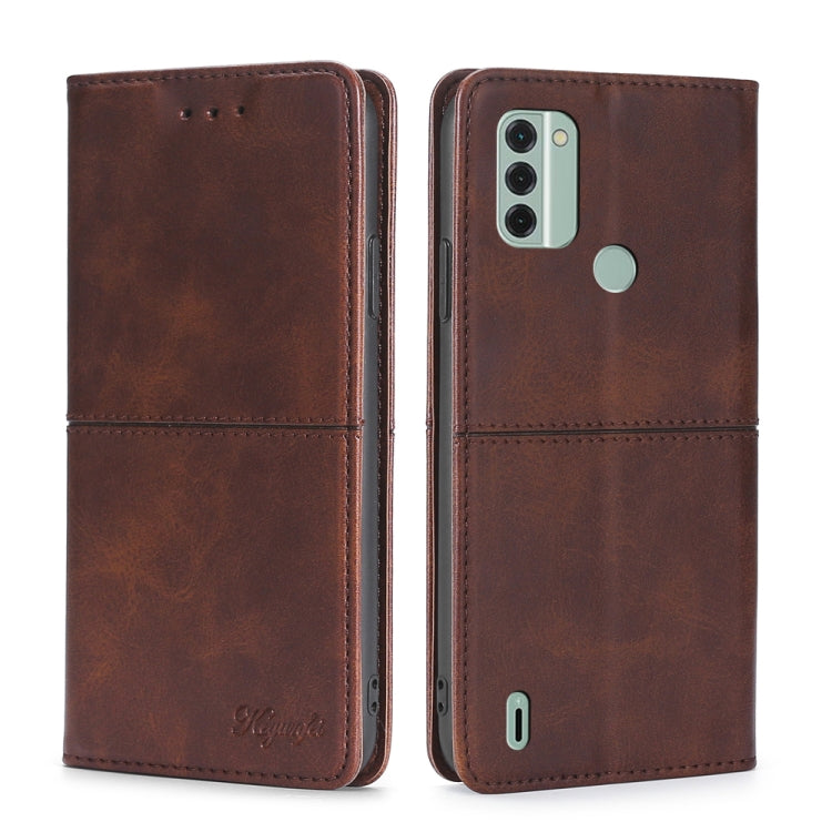 For Nokia C31 Cow Texture Magnetic Leather Phone Case