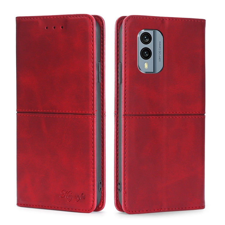 For Nokia X30 5G Cow Texture Magnetic Leather Phone Case