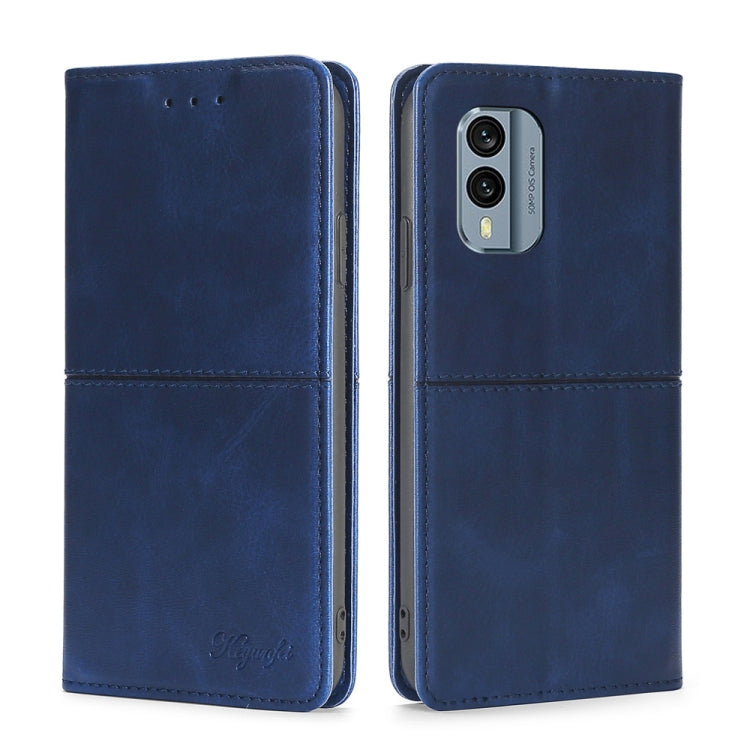 For Nokia X30 5G Cow Texture Magnetic Leather Phone Case