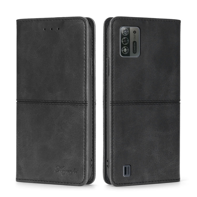 For ZTE Blade A52 Lite Cow Texture Magnetic Leather Phone Case