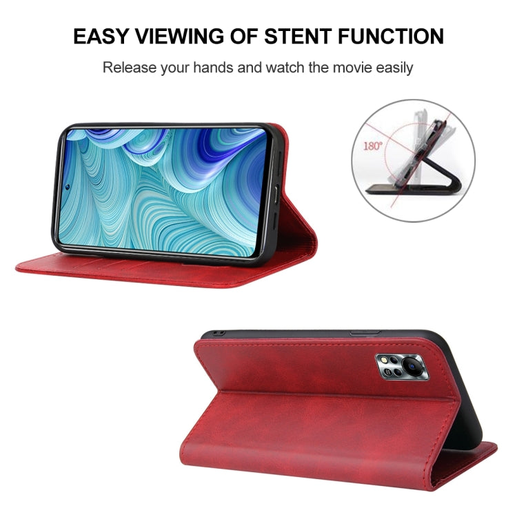 For Infinix Hot 11s NFC Magnetic Closure Leather Phone Case