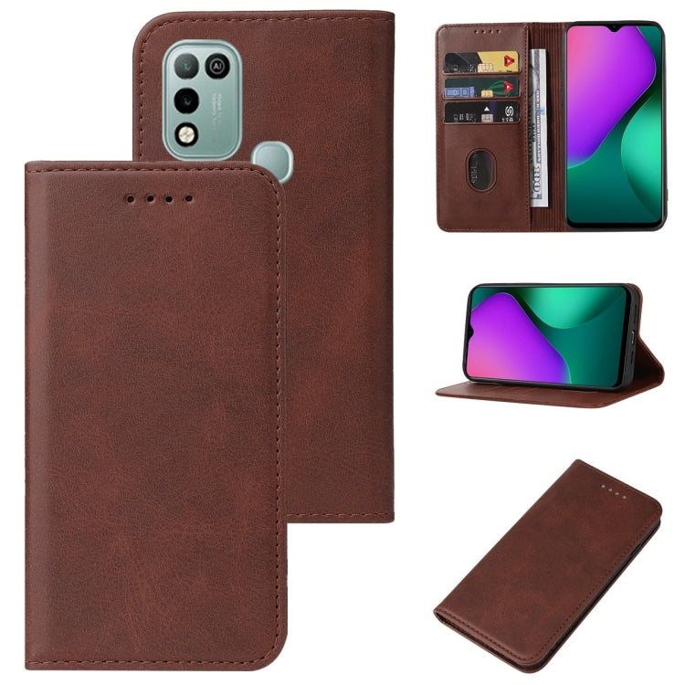 For Infinix Hot 10 Play/Smart 5 India Magnetic Closure Leather Phone Case