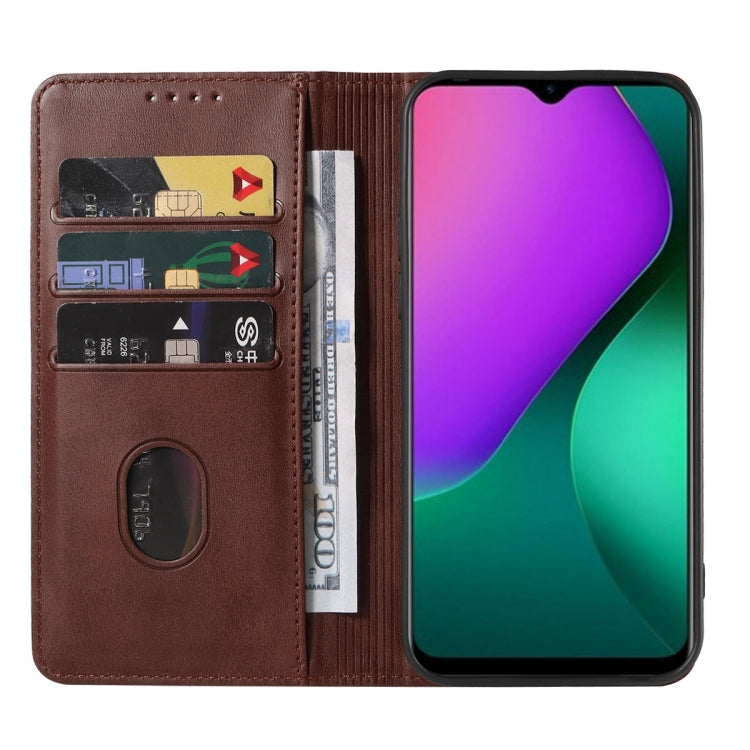 For Infinix Hot 10 Play/Smart 5 India Magnetic Closure Leather Phone Case