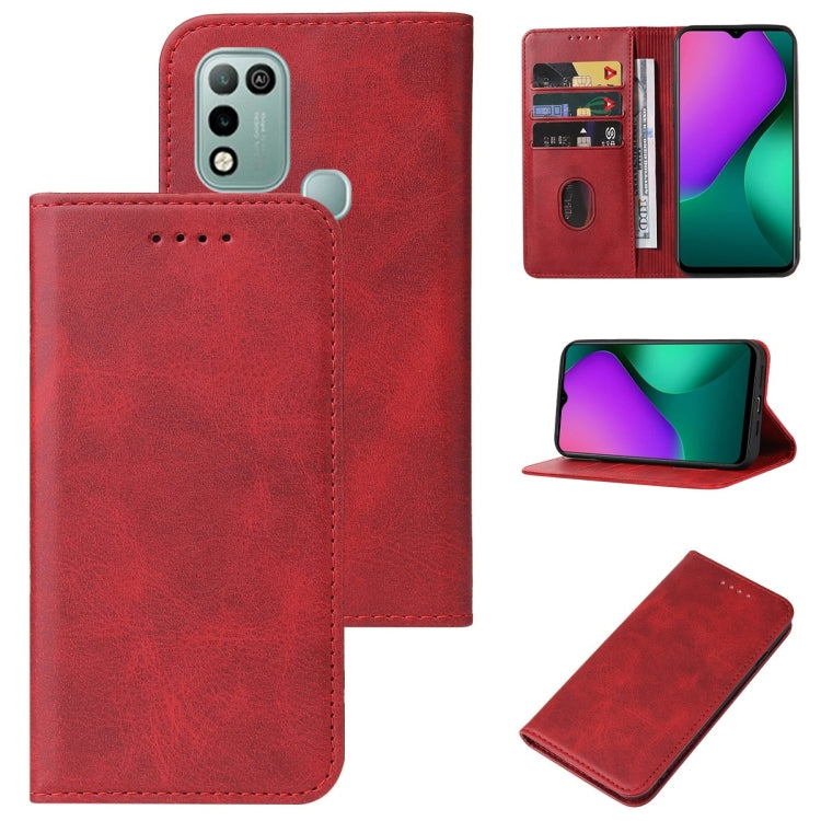 For Infinix Hot 10 Play/Smart 5 India Magnetic Closure Leather Phone Case